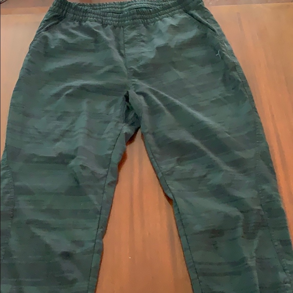 Camo colored active joggers.